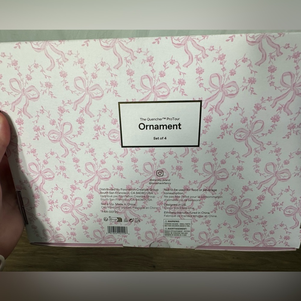 LoveShackFancy 4 pack Ornament Box Set - Picture 3 of 4